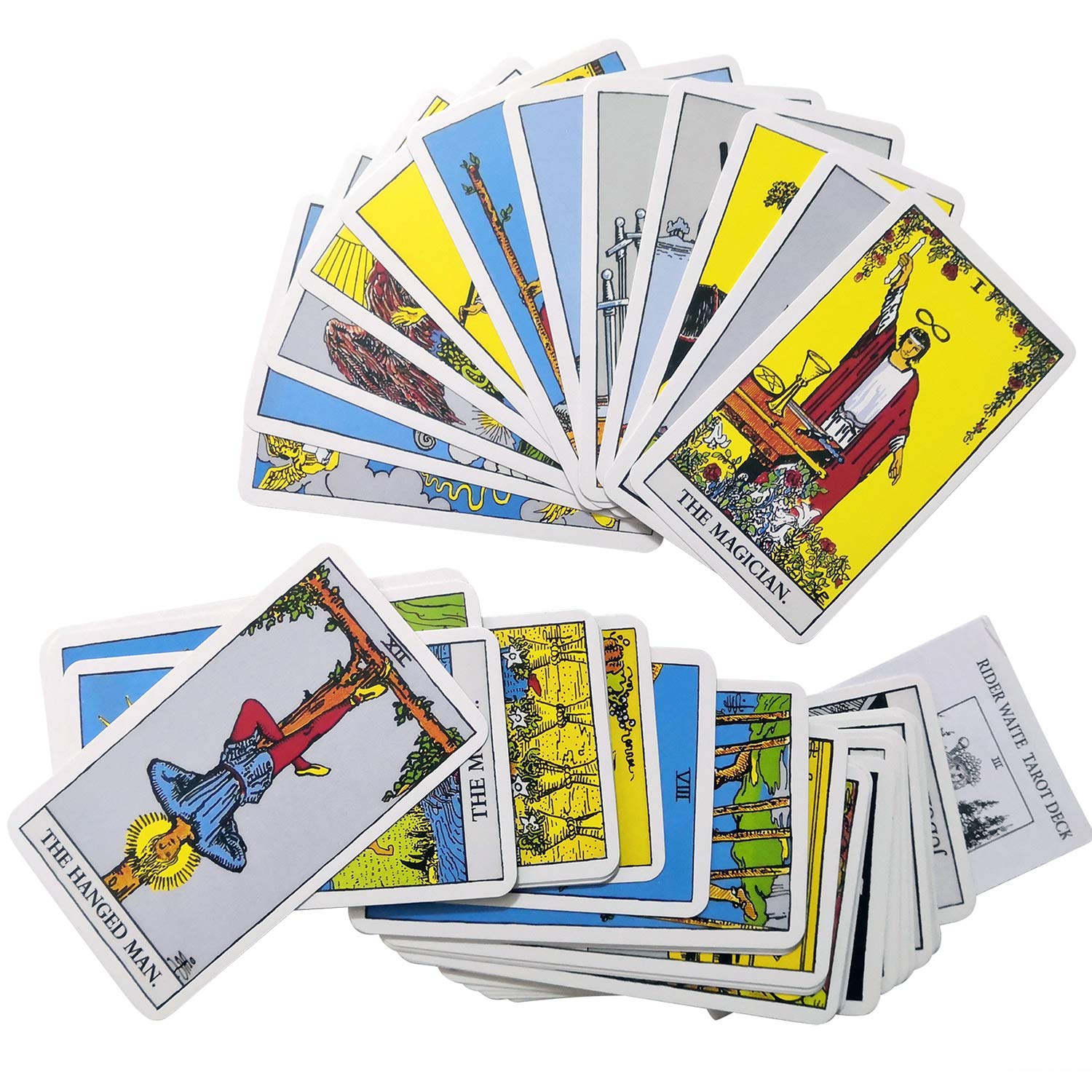 78 Tarot Cards Deck with Guidebook - The Rider Tarot Deck,Full Version Commemora