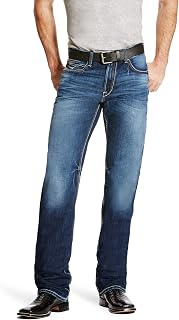 ARIAT M7 Rocker Stretch Coltrane - Straight Leg Stackable Denim Pant - Men's Jeans