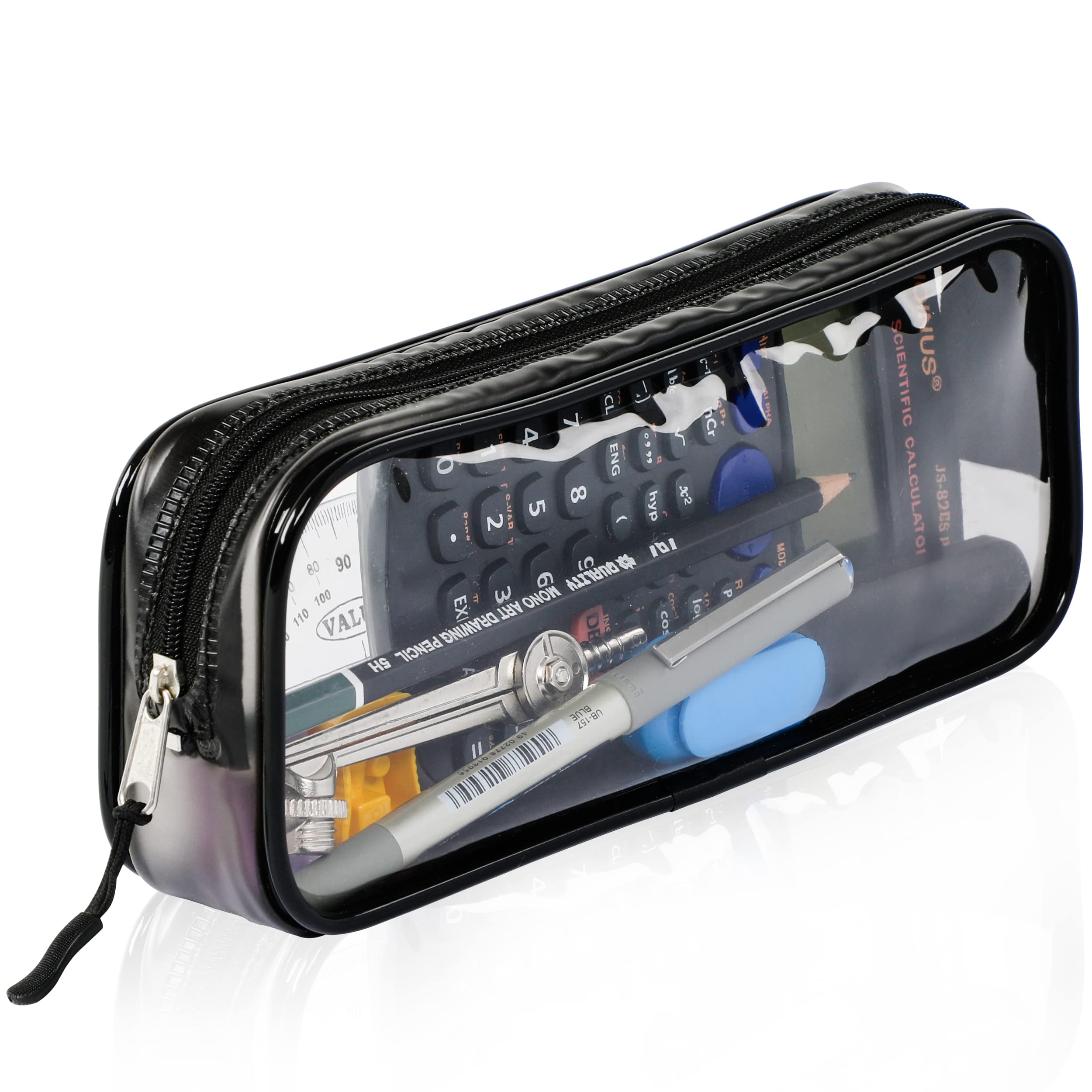 Zamasha Clear Pencil Case | 22x4x9 cm Stylish, Practical and Transparent Pencil 