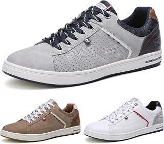 ARRIGO BELLO Men's Leisure Shoes, Trainers, Walking Shoes, Work Shoes, Hiking Shoes, Lightweight Trainers, Size EU 40-46 / UK 5-11, W Grey, 45 EU