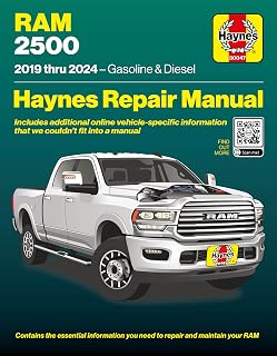 RAM 2500 (2019–2024) Haynes Repair Manual: Covers 6.4L Gas &amp; 6.7L Diesel Engines – Maintenance, Repairs, Troubleshooting &amp; Wiring Diagrams