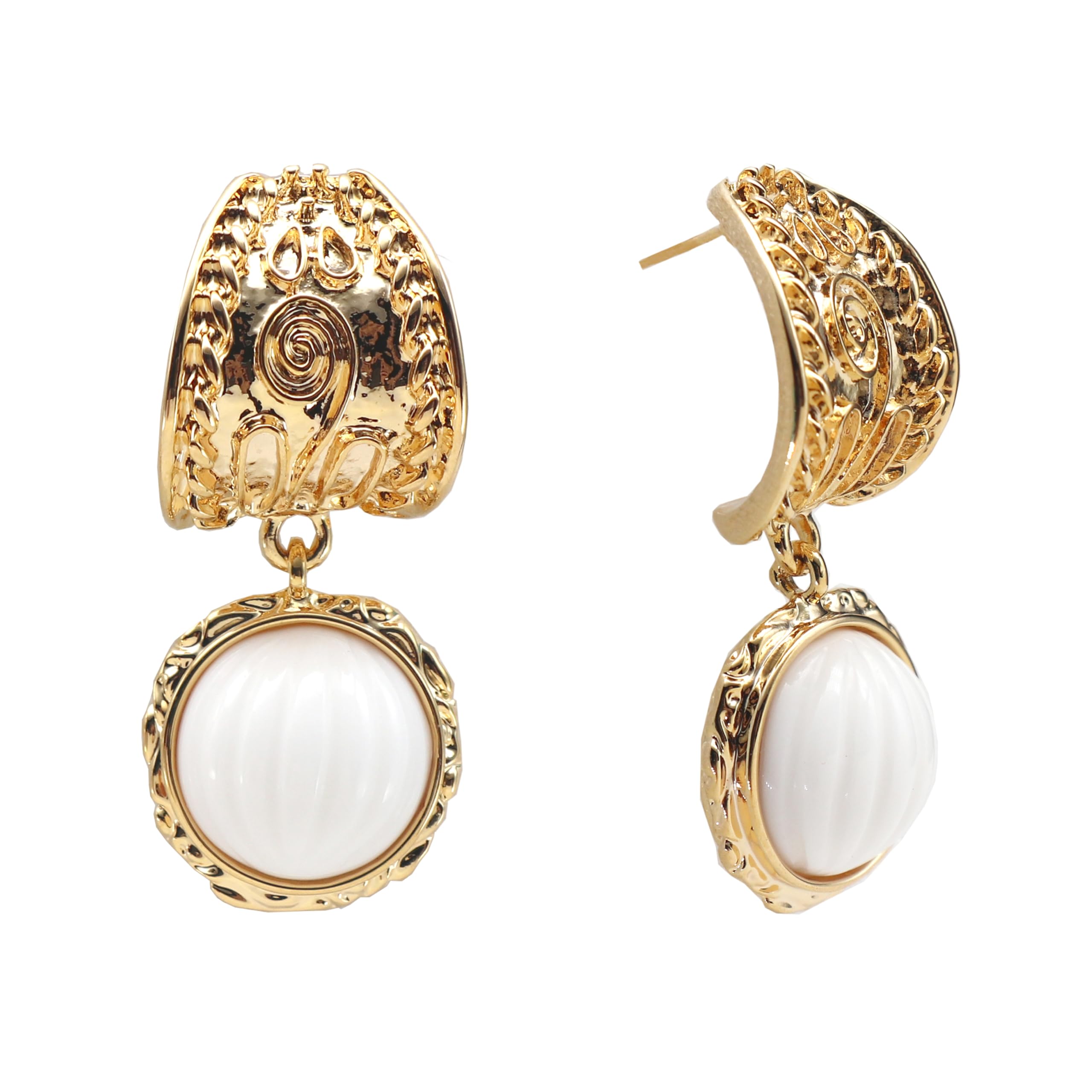 Dangle Drop Earrings for Women Cute Gold Geometric Statement Jewelry