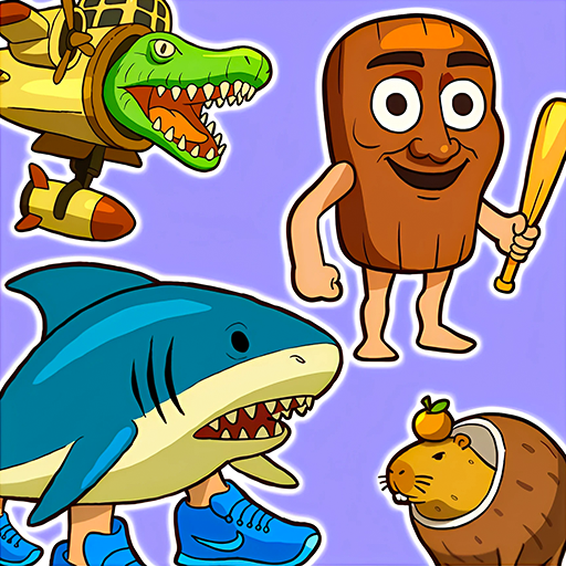 Merge Fellas Brainrot Meme Puzzle Challenge: Drop Animal Match Master Giant Capy