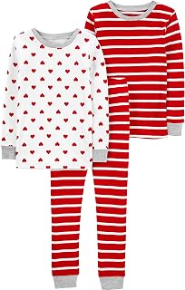 Simple Joys by Carter's Unisex Children's 3-Piece Snug-fit Cotton Pyjama Set (Pack of 3)