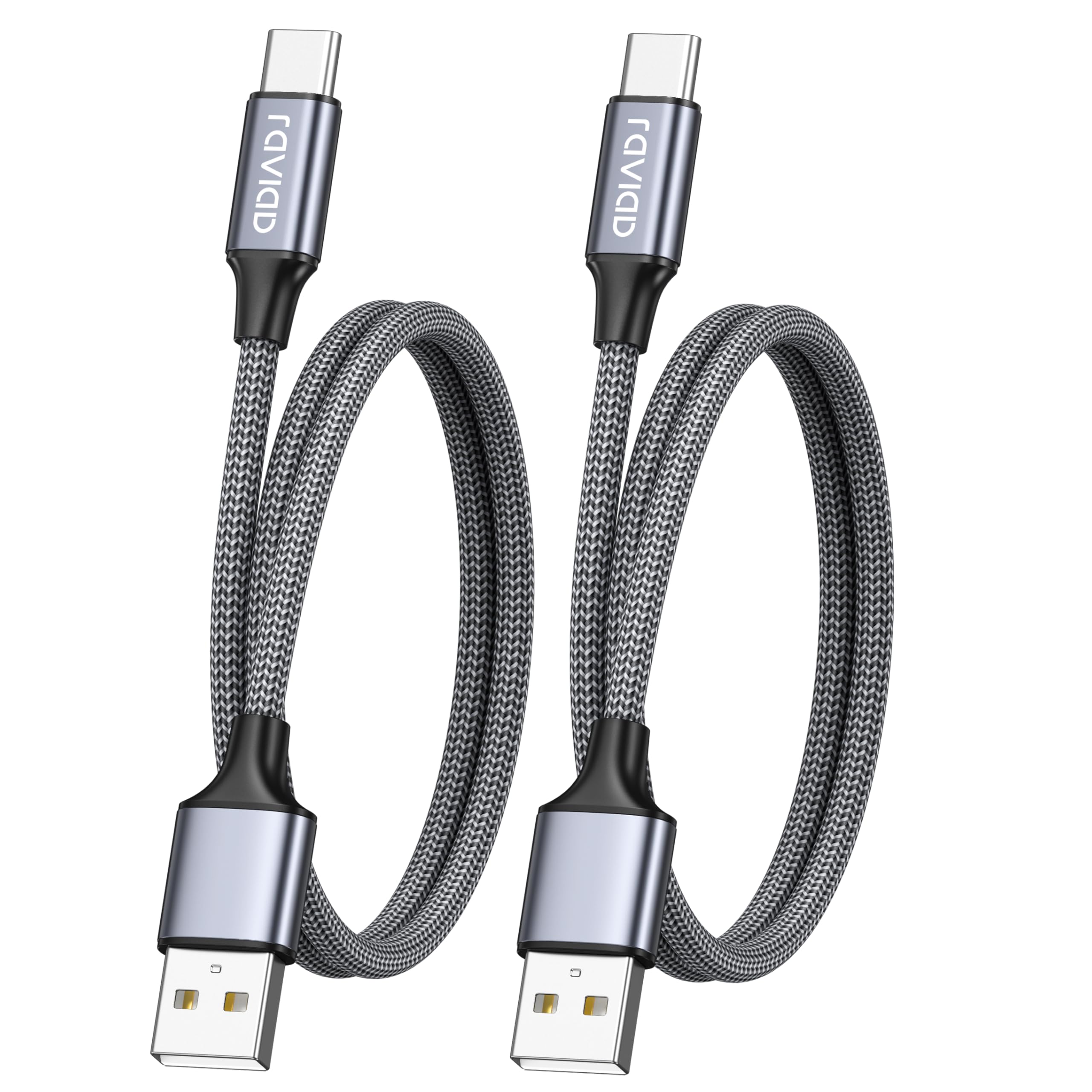 RAVIAD USB C Charger Cable 1M 2Pack, USB to USB C Cable 3A Fast Charging