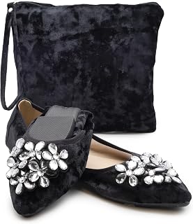 Silky Toes Foldable Flat Shoes for Women Elegant Ballet Shoes for Purse