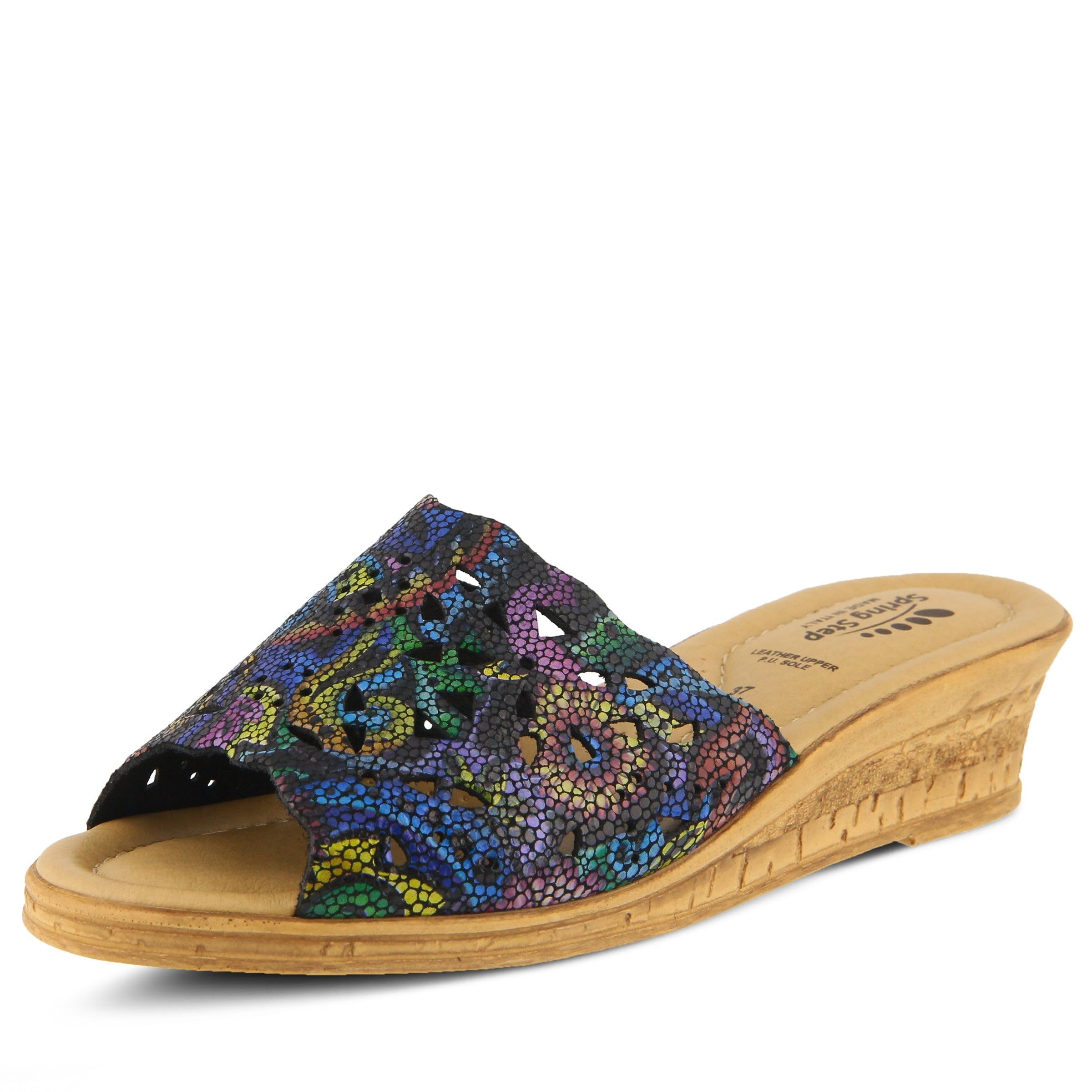 Women's Spring Step ESTELLA Fashion Wedge Slide Sandal