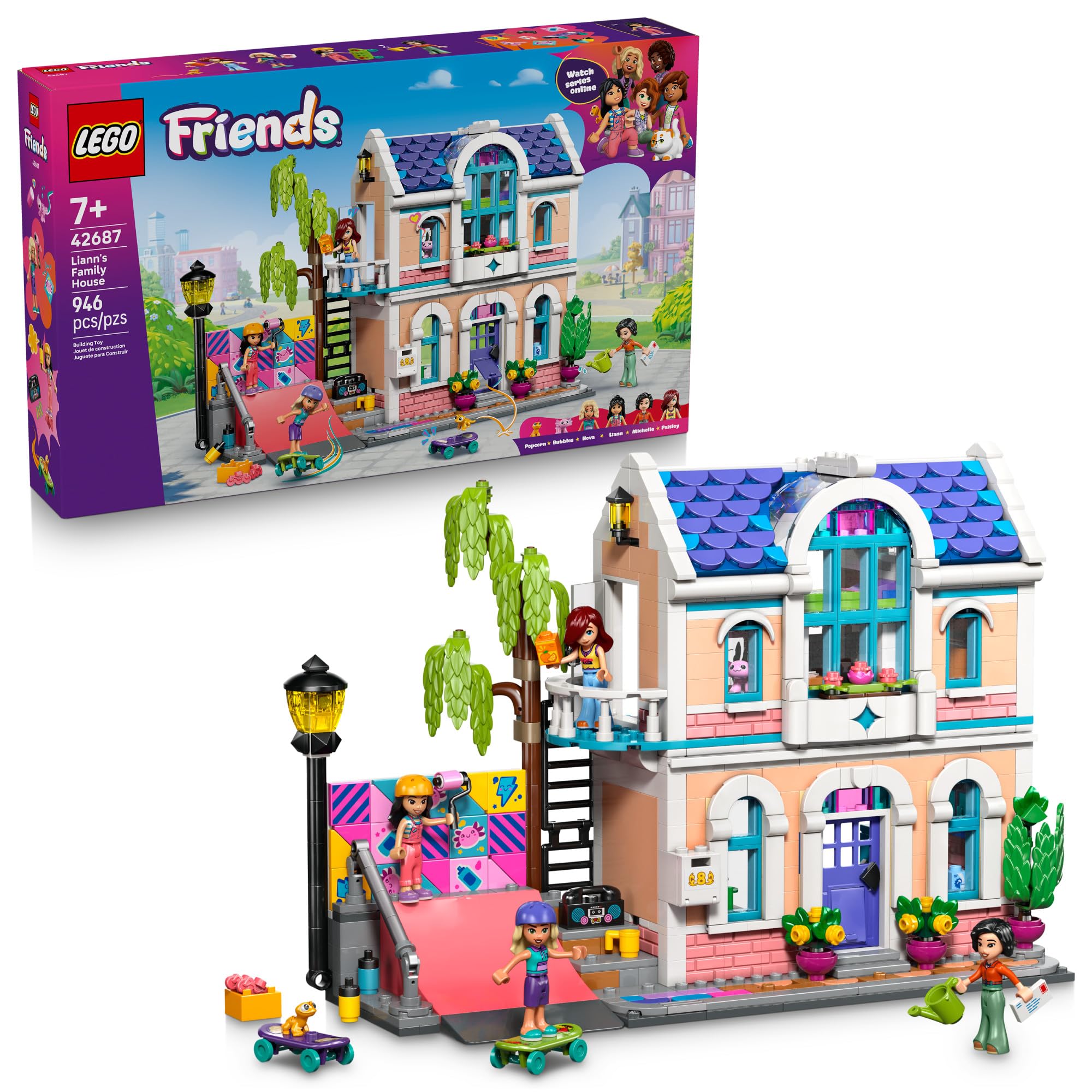 LEGO Friends Liann’s Family House 42687 | Building Toys for Girls & Boys, Ages 7