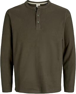 JACK & JONES Jprblutyrell LS Henley Men's Tee