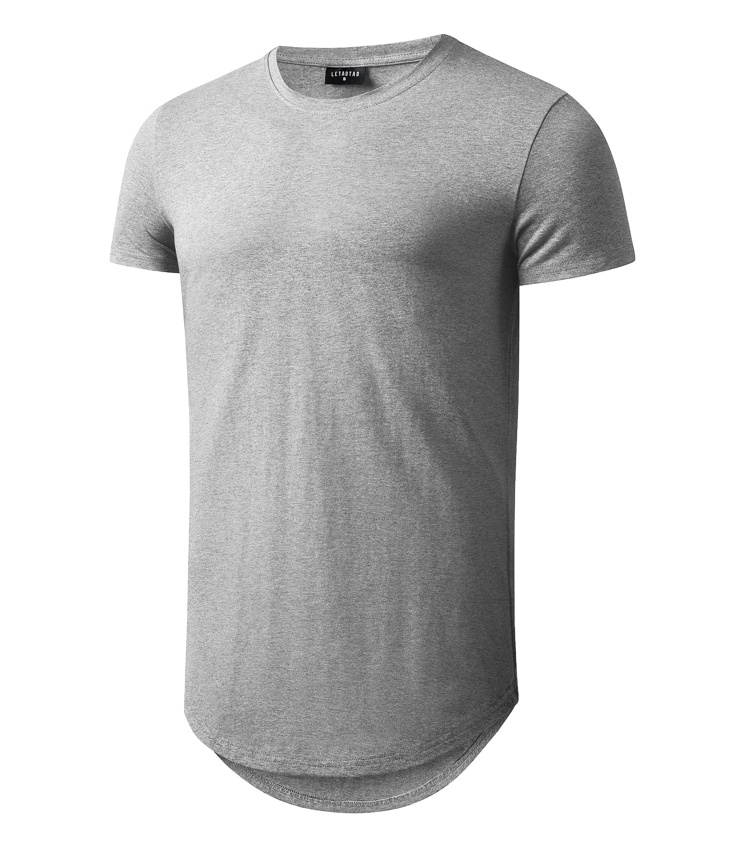 LETAOTAO Long Shirts for Men Hip Hop Shirts Longline Tie Dye Shirts Hipster Gym 