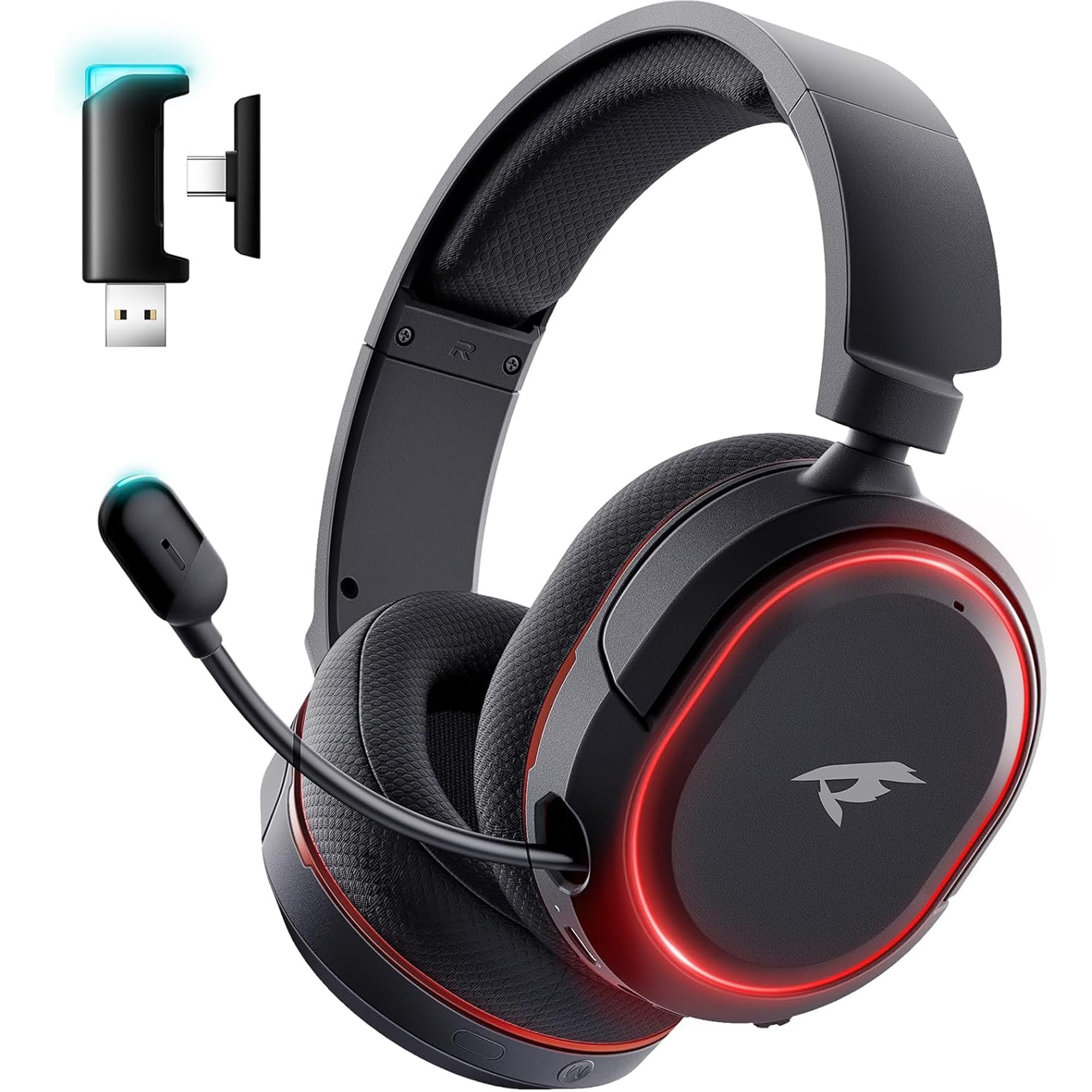 Wireless Gaming Headset for PC PS5 PS4 Mac Switch 7.1 Surround Sound 100-Hr | 2.