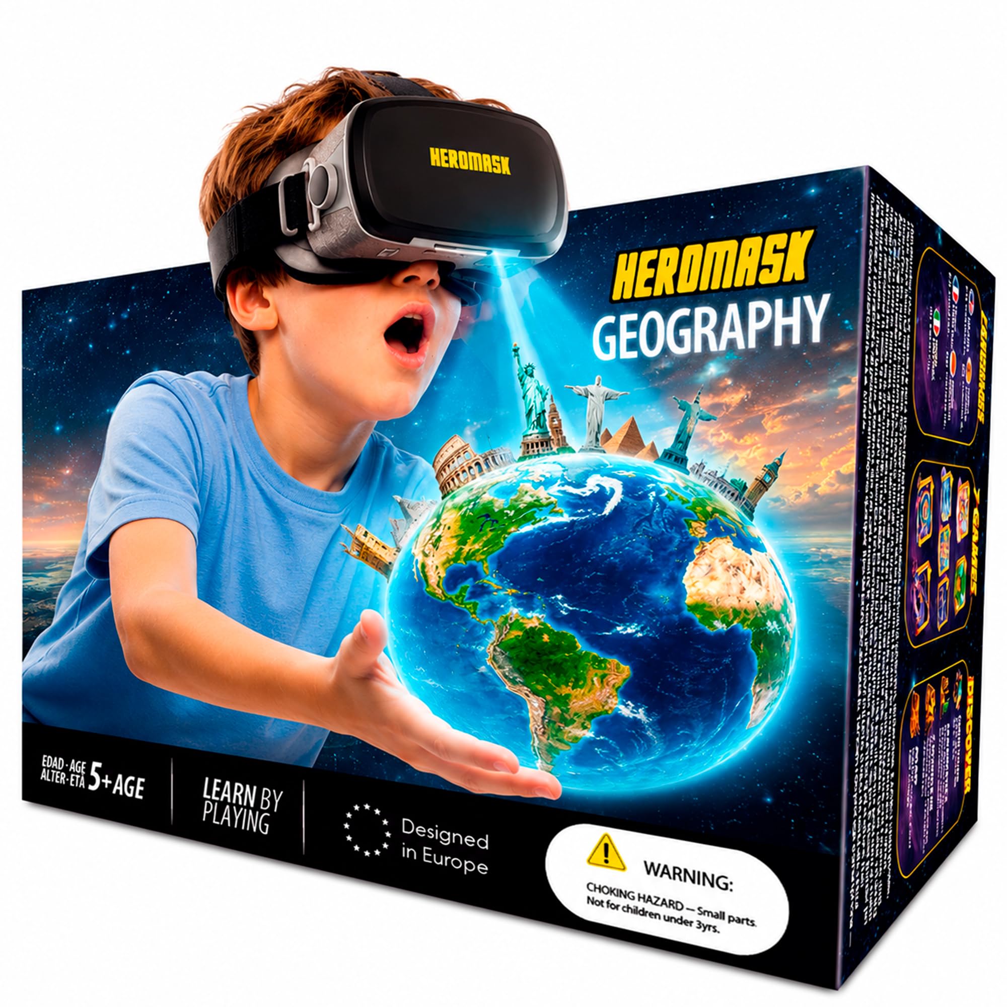 Heromask VR Headset for Kids 5-12 · Geography Games Virtual Reality | Countries,