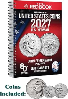 2027 - Stater 3 Coin Collection of 2026 Semiquincentennial Half Dollar, Dime, and Nickel with the 2027 Red Book Guide to Coins 80th Edition Uncirculated