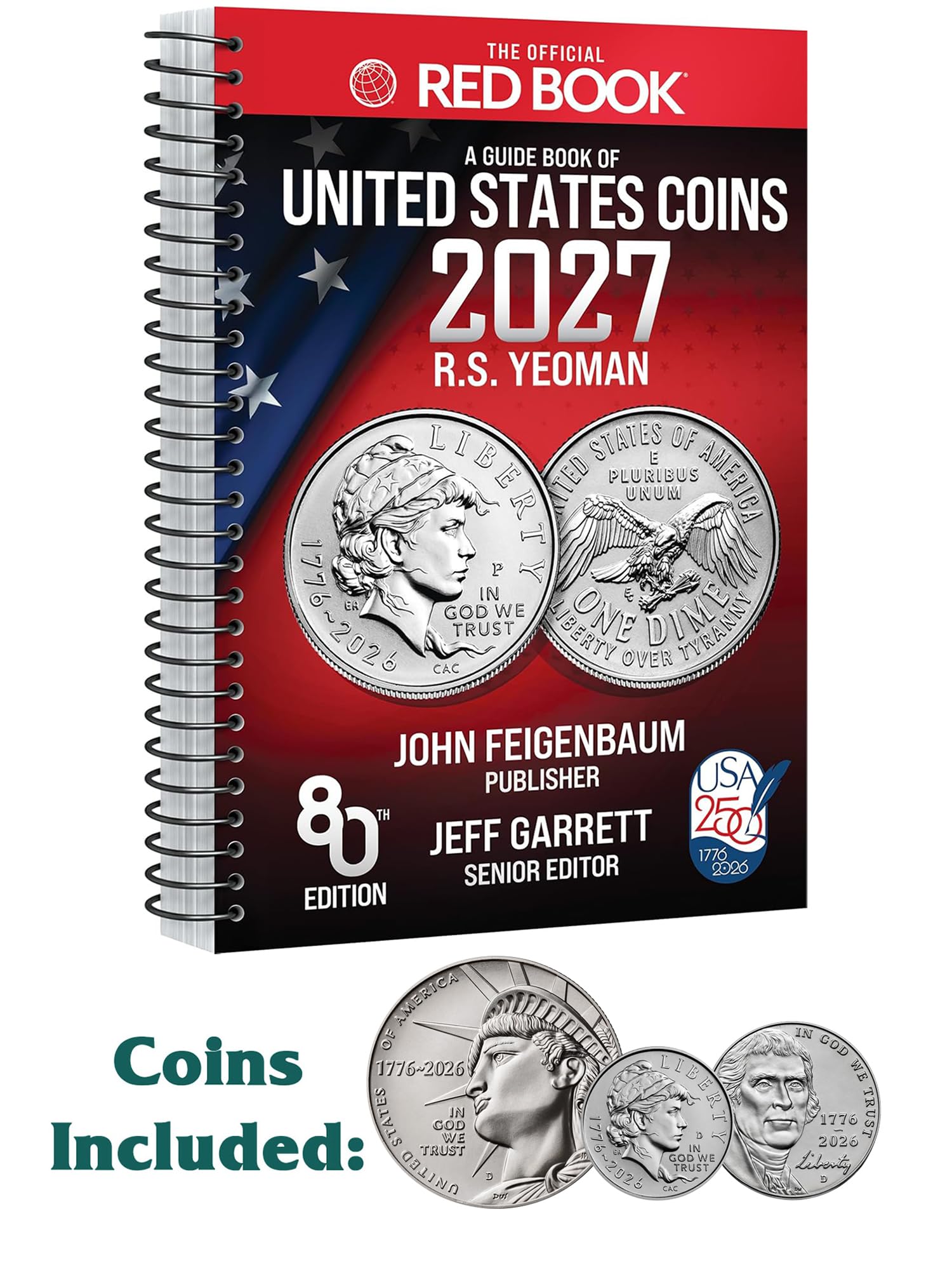 2027 - Stater 3 Coin Collection of 2026 Semiquincentennial Half Dollar, Dime, an