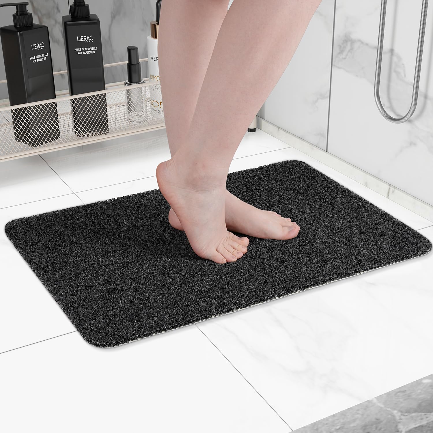 Hargiis Non-Slip Bathtub Mat, Anti Slip Shower Mat, Fast Drying Bathtub Mats, Fo