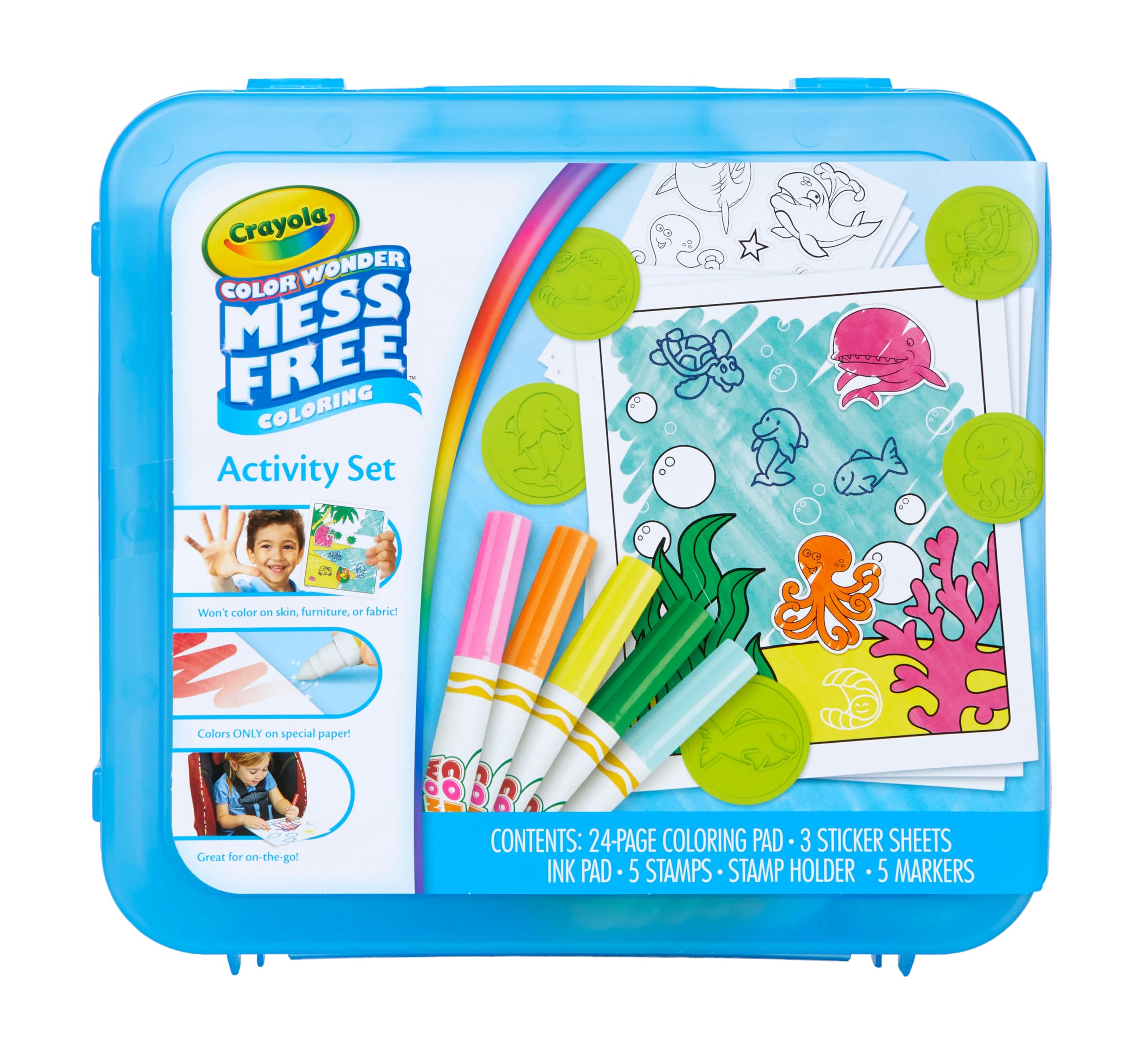 Crayola Color Wonder Toddler Mess Free Coloring Activity Set, Holiday Gift | Ove