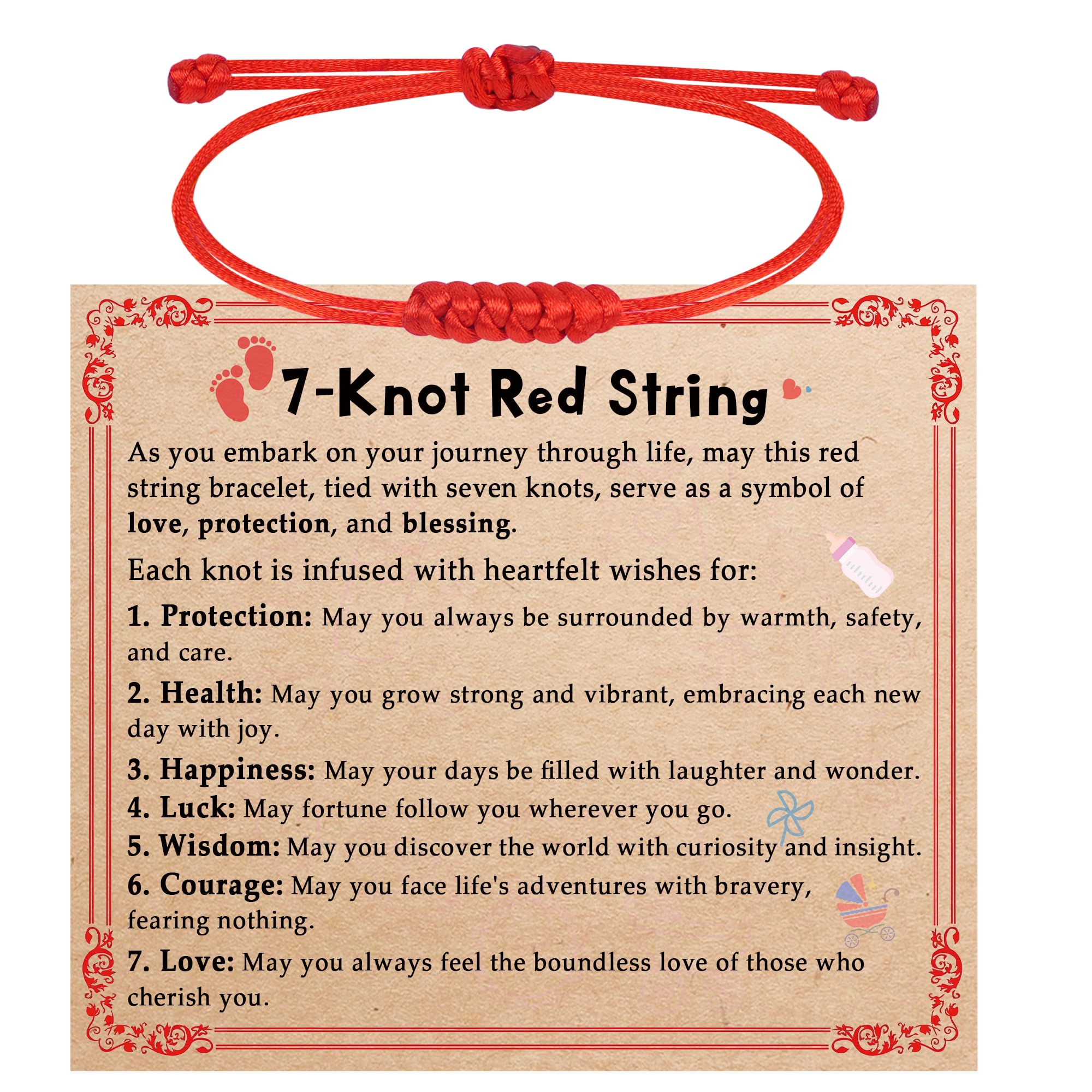 DAYANEY Red Bracelet for Women Men Red String Bracelet Baby Protection Gift | In