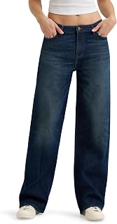 Wrangler Women's Mid Rise Loose Straight Jean Jeans for Women