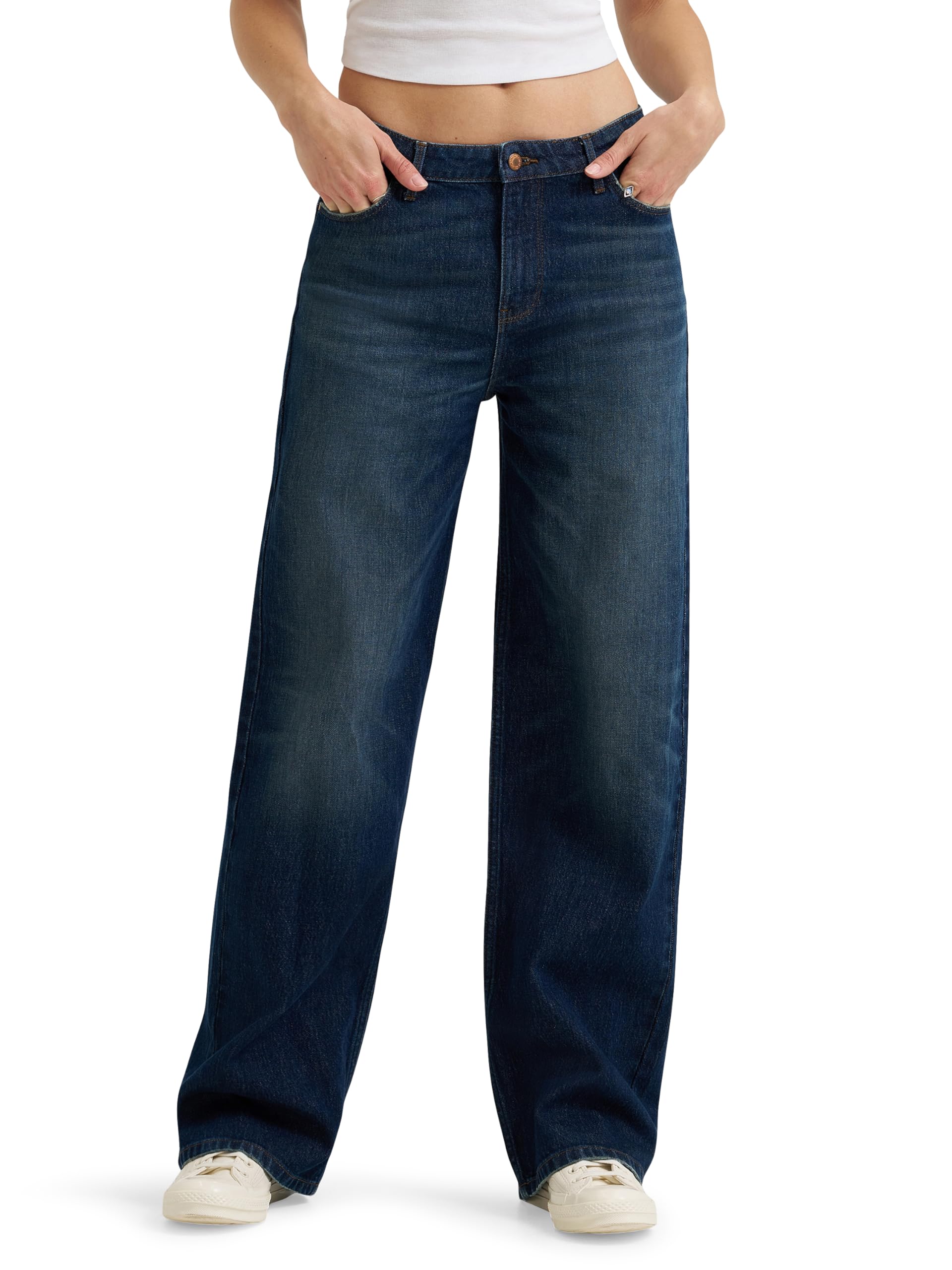 Wrangler Women's Mid Rise Loose Straight Jean Jeans for Women