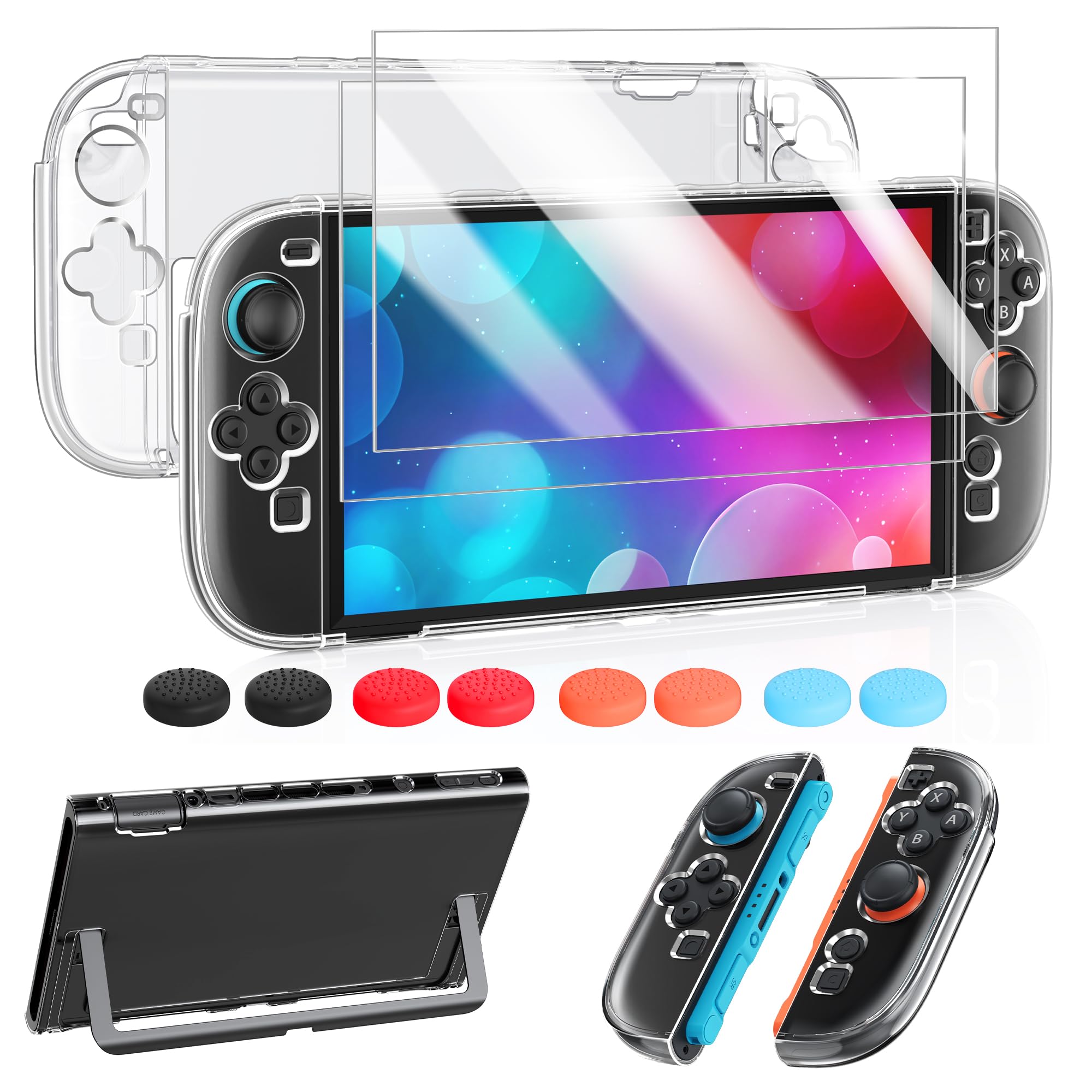 FYOUNG Switch 2 Protective Case,Cover Shell&Screen Protector for Nintendo 2 | Sw
