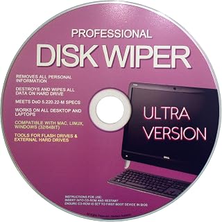 Professional Hard Disk Drive & USB Eraser - Wiper CD Disc 32/64Bit [Windows - Linux - Mac]