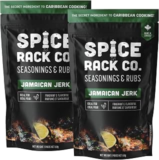 Jamaican Jerk Seasoning And Rubs - Spice Rack Co Jamaican Jerk Style Chicken Seasoning, Meat Seasoning, Bbq Rubs And Spices For Smoking, Grilling, Frying, Roasting (2 Pack)