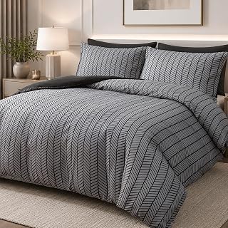 Pamposh Single Duvet Cover Set - Brushed Microfiber Reversible - Hypoallergenic Single Bedding Set - Ultra Soft Single Duvet Cover Set with Zipper Closure