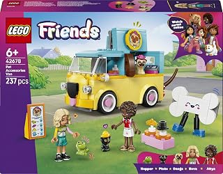 LEGO Friends Pet Accessories Van 42678 | Toys for 6+ Year Old Girls, Vehicle Playset, 2 Mini Dolls, 3 Animal Figures, Birthday Gift Idea, 237 Pieces