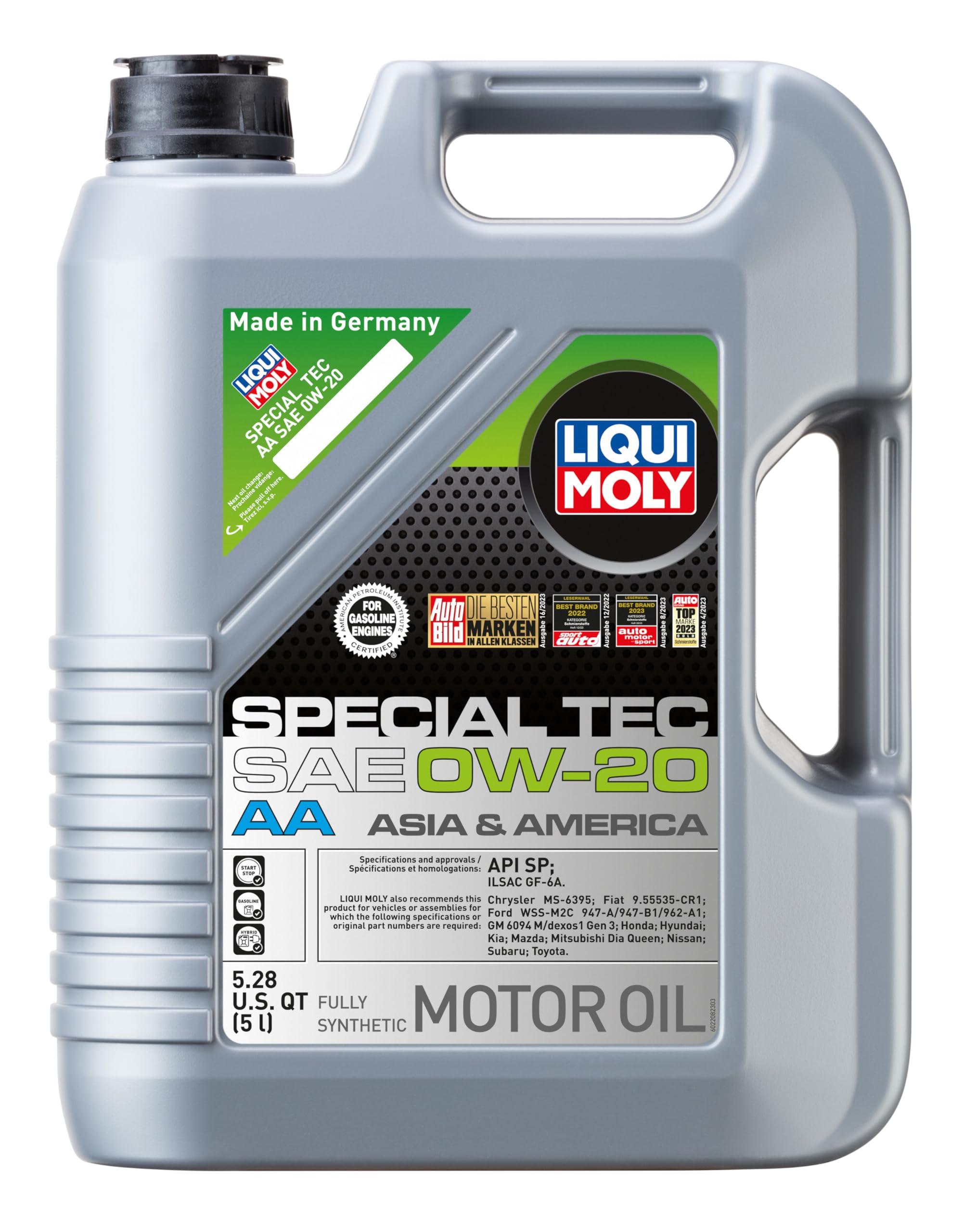 Liquimoly 2208 0W-20 Special Tec AA Motor Oil, 5 L
