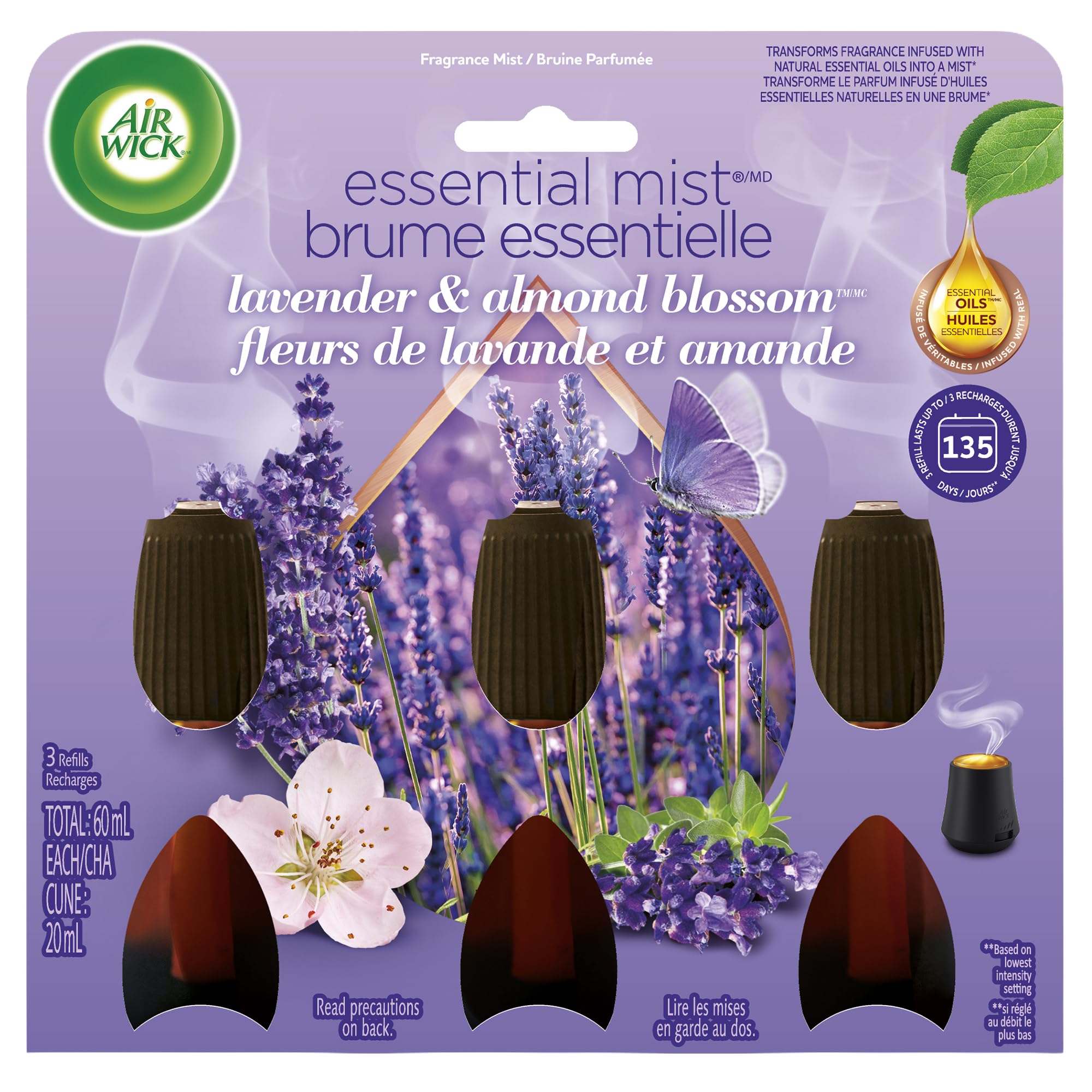 Air Wick Essential Mist Refill – Air Freshener Infused with Essential Oils, Easy