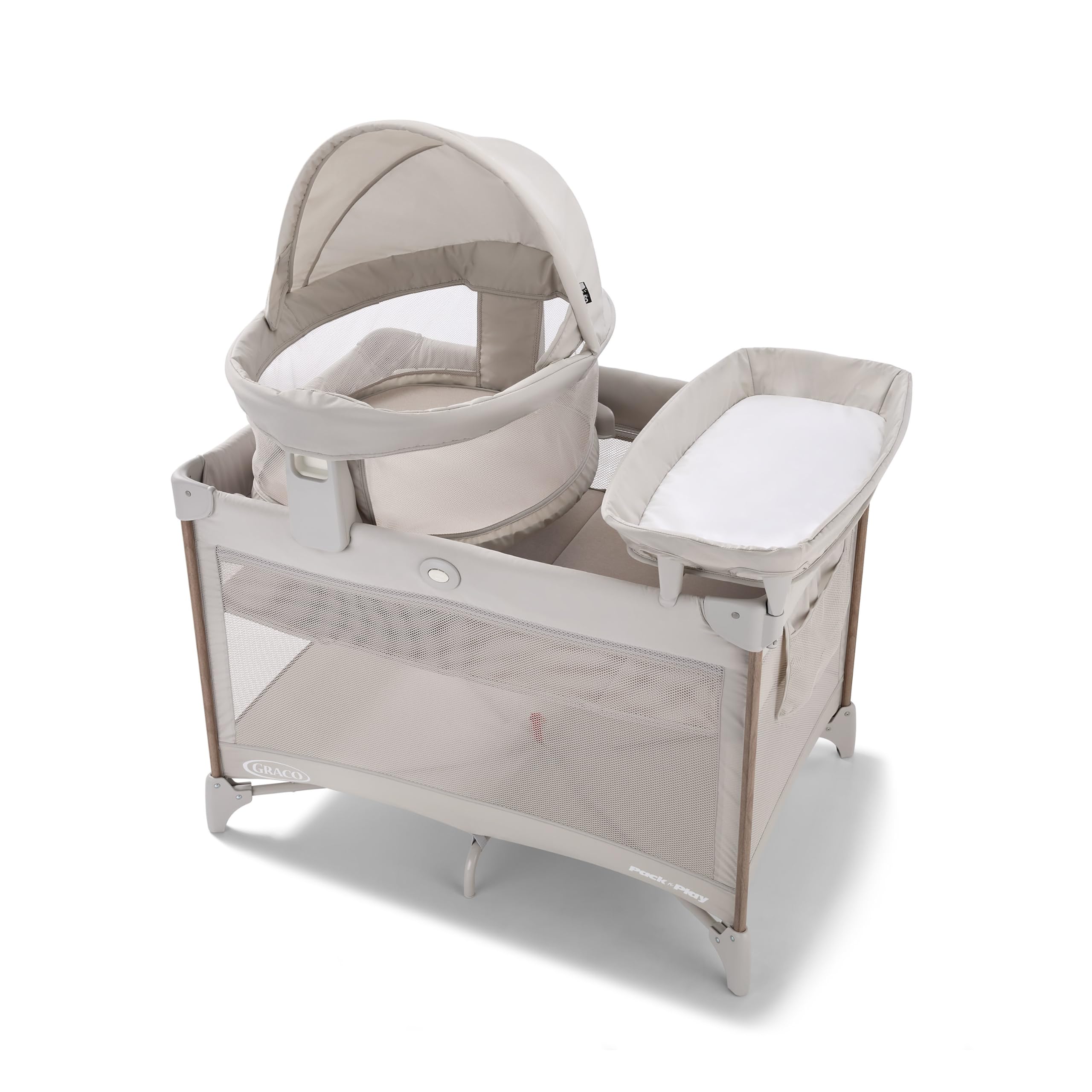 Graco Travel Dome Lux Pack 'n Play Playard, Linden | 5 Modes: Elevated & Full-Si