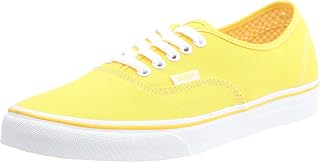 Vans Unisex Authentic Skateboarding Shoe (Minicheck Lining) true yellow/true white VEE33BD 9.5 UK