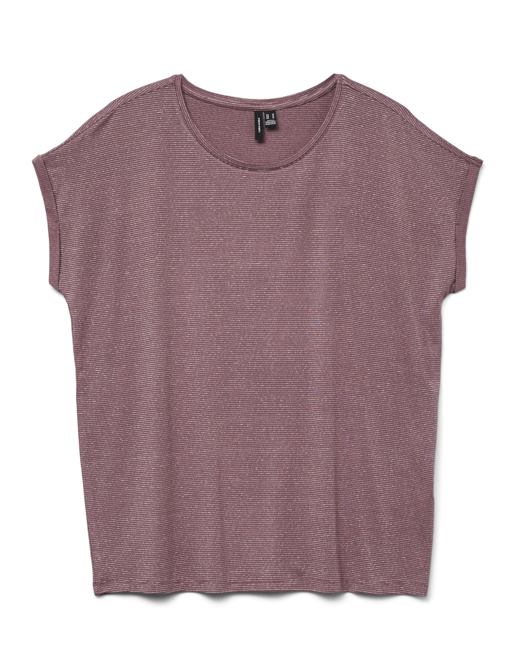 VERO MODA Vmlava Women's Glitter SS Top Stripe Ga Jrs Noos