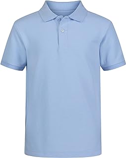 Izod School Uniform Short Sleeve Pique Polo Shirt Children and Youth