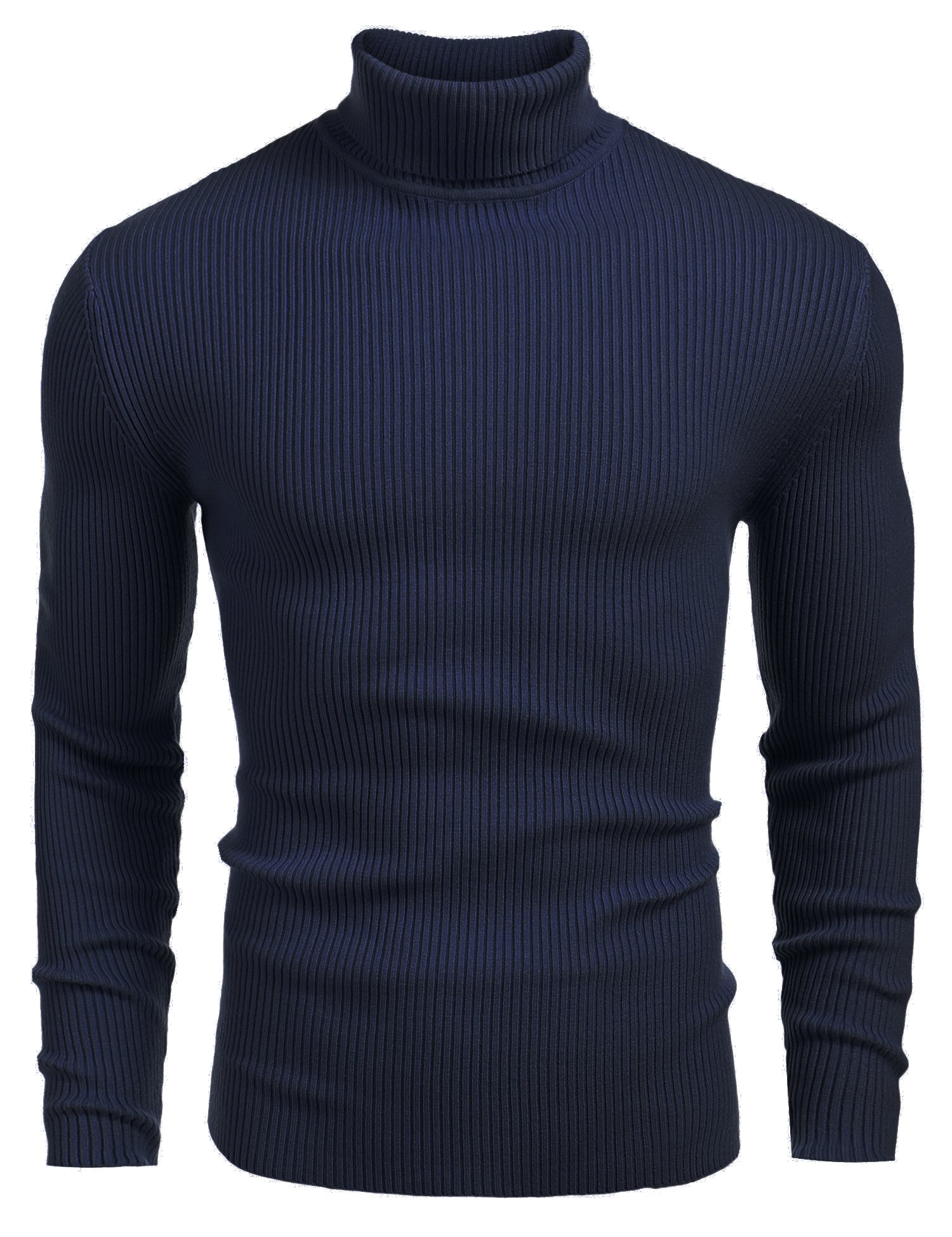 COOFANDY Men's Turtleneck Knit Sweater Casual Long Sleeve Slim Fit Sweater