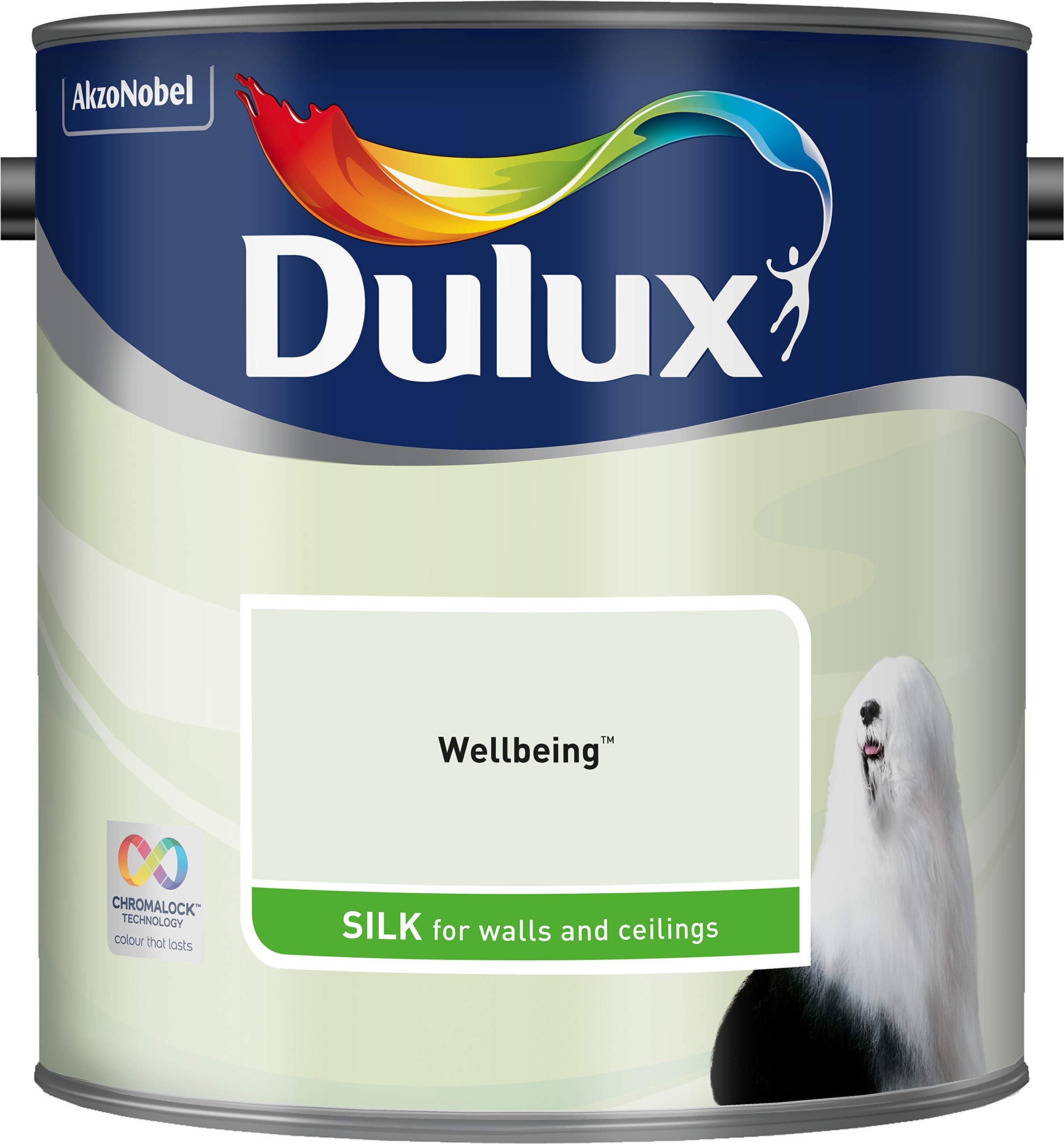 Dulux 500007 Silk Paint - Almond White - 5L - Green