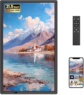21.5" Large Digital Picture Frame, 64GB Uhale WiFi Frame with Matte Screen | 1920x1080 FHD Non-Touch Screen, Remote Control, Wall Mounted/Tabletop, Support SD/USB Card, Share Photos & Videos from Phone