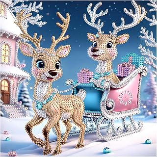 Diamond Painting Kits for Adults Christmas 5D Special Shape 5D Diamond Painting for Beginners Diamond Painting for Home Wall Decor,12x12 inch
