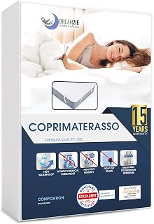 Dreamzie Waterproof Double Mattress Protector - 63 x 200 cm - Cotton