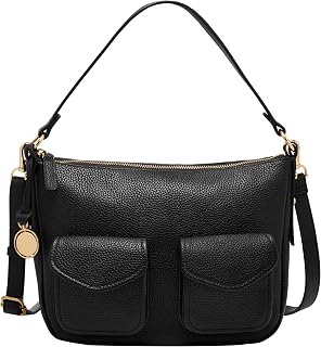 Fossil Women's Jolie Leather Crossbody Bag, Neutral Woven