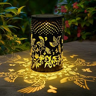 Ninonly Hummingbird Solar Lanterns Outdoor Waterproof