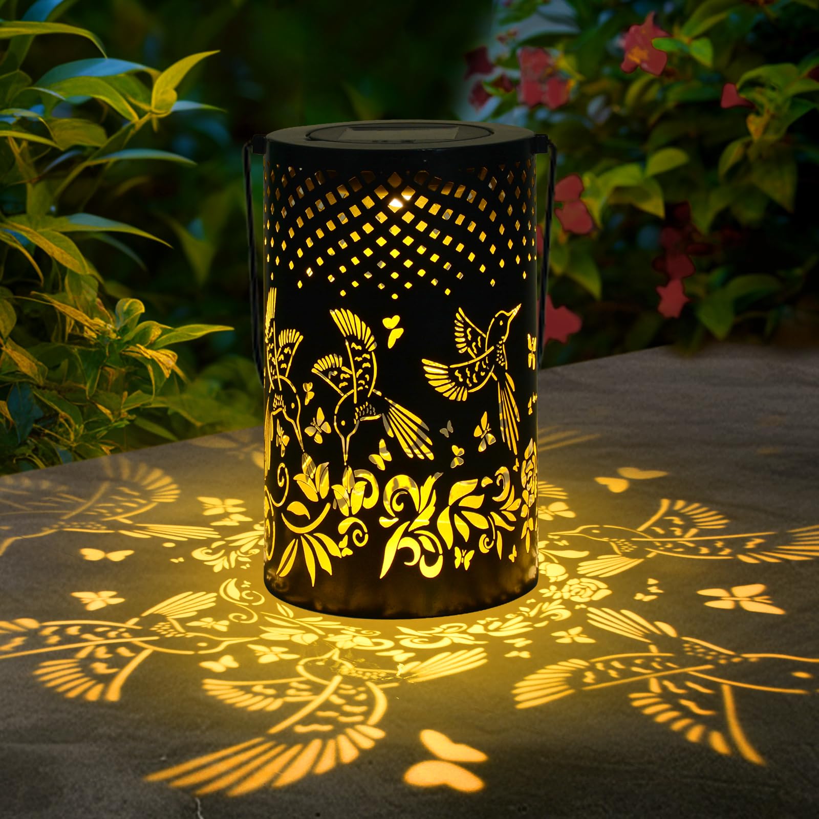 Ninonly Hummingbird Solar Lanterns Outdoor Waterproof