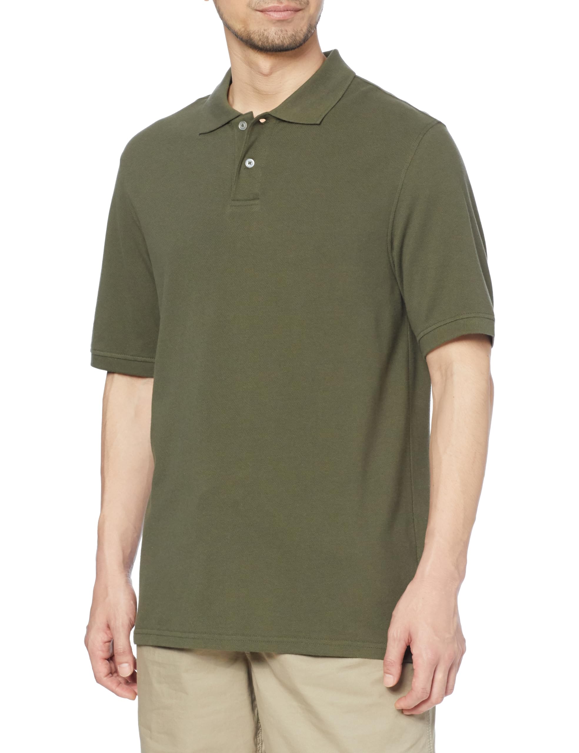 Amazon Essentials Men's Cotton Pique Regular Fit Polo Shirt