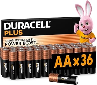 Duracell Plus AA Mignon Alkaline Batteries, 1.5 V LR6 MN1500, Pack of 36 (Amazon exclusive)