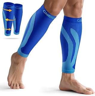 CAMBIVO Calf Compression Sleeves for Men & Women, 2 Pairs, Calf Support
