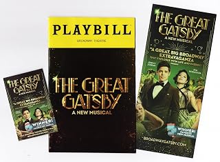 Jeremy Jordan "THE GREAT GATSBY" Eva Noblezada/Terrence Mann/January 2025 Broadway Musical Playbill with (2) Two Advertising Flyers