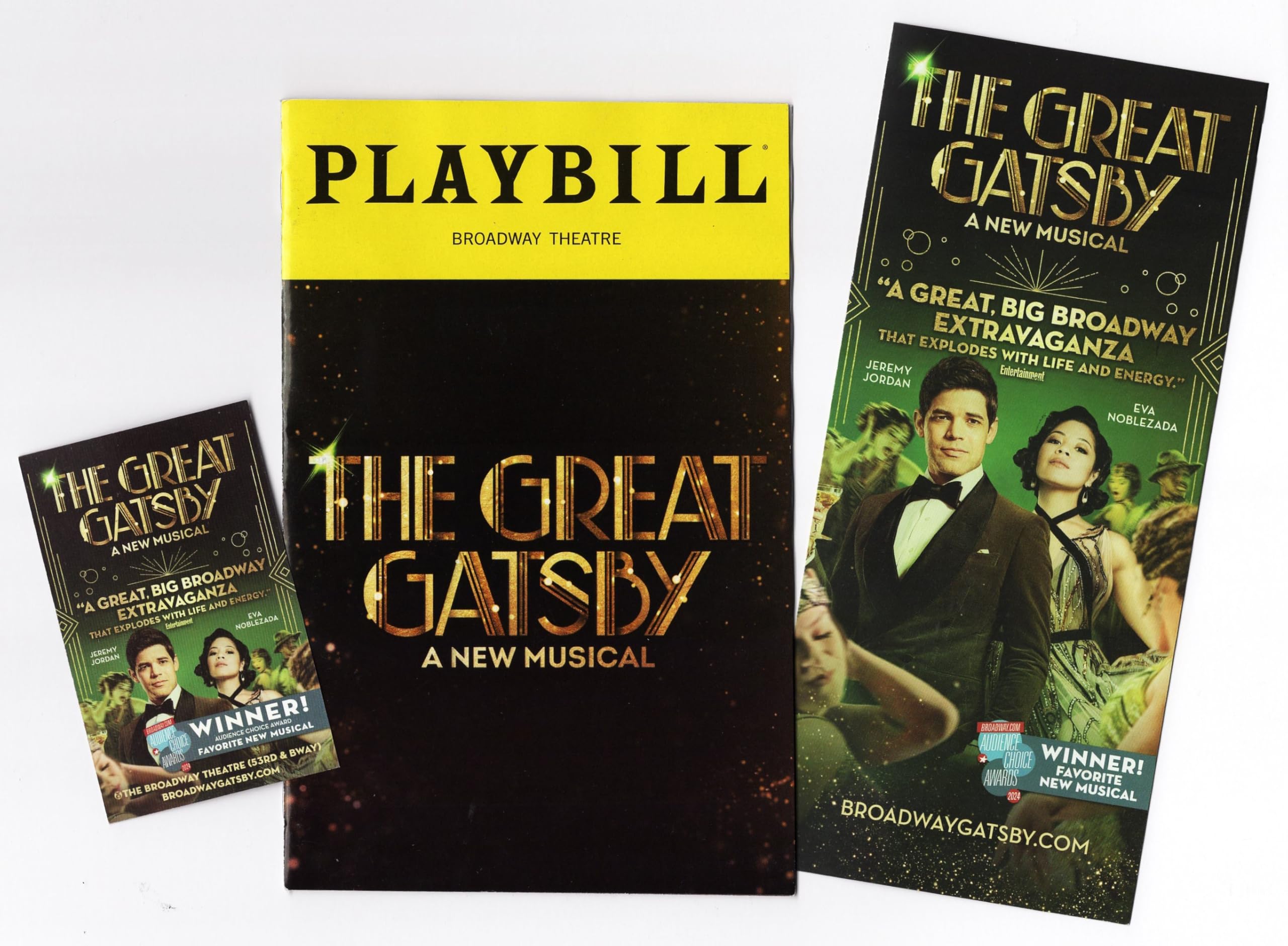 Jeremy Jordan "THE GREAT GATSBY" Eva Noblezada/Terrence Mann/January 2025 Broadw