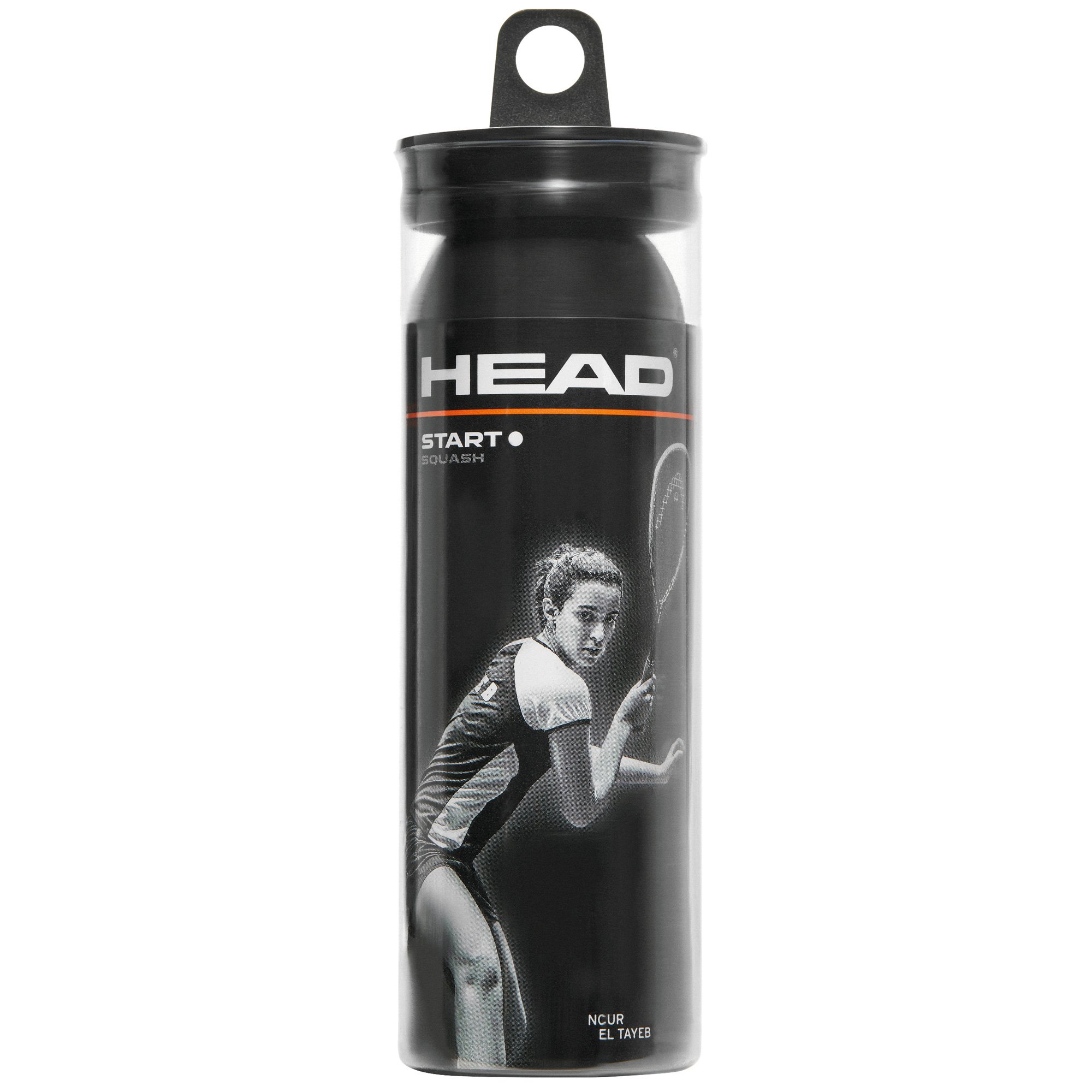 HEAD Unisex Adult Start 3-Ball Tube Squash Balls (pack Of 3) - Black, One Size