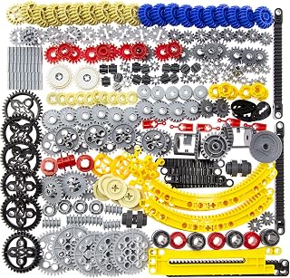 Habow 233pcs Technic Gears Axle Pin Connector Compatible with Lego Technic Cam Worm Cogs Steering Parts Differential Engine Kit. MOC Pieces for Replacement