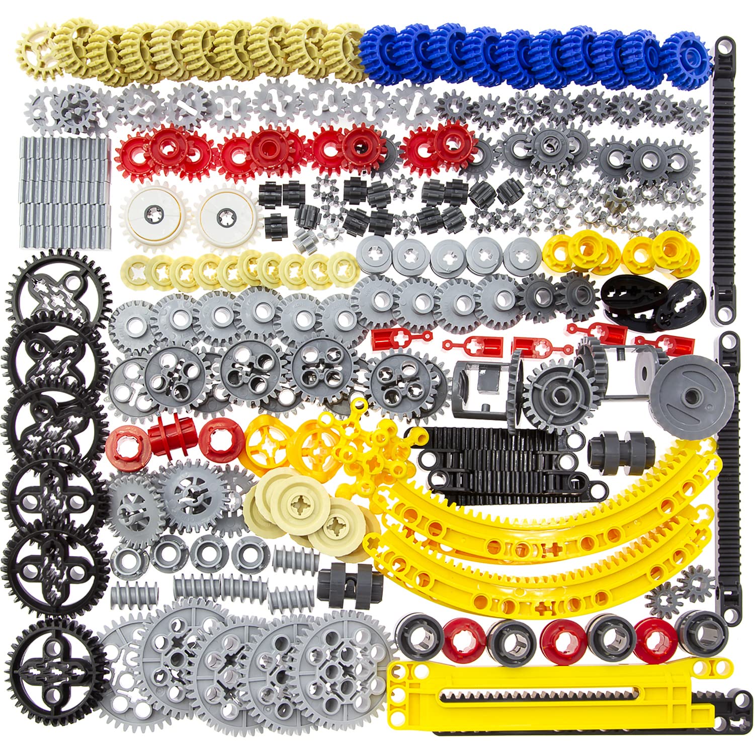 Habow 233pcs Technic Gears Axle Pin Connector Compatible with Lego Technic Cam W